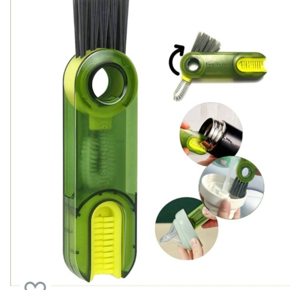 3 in 1 Cup Lid Cleaning Brush Set Multifunctional Bottle Brush Cleaner